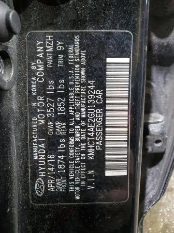 2016 HYUNDAI ACCENT SE
