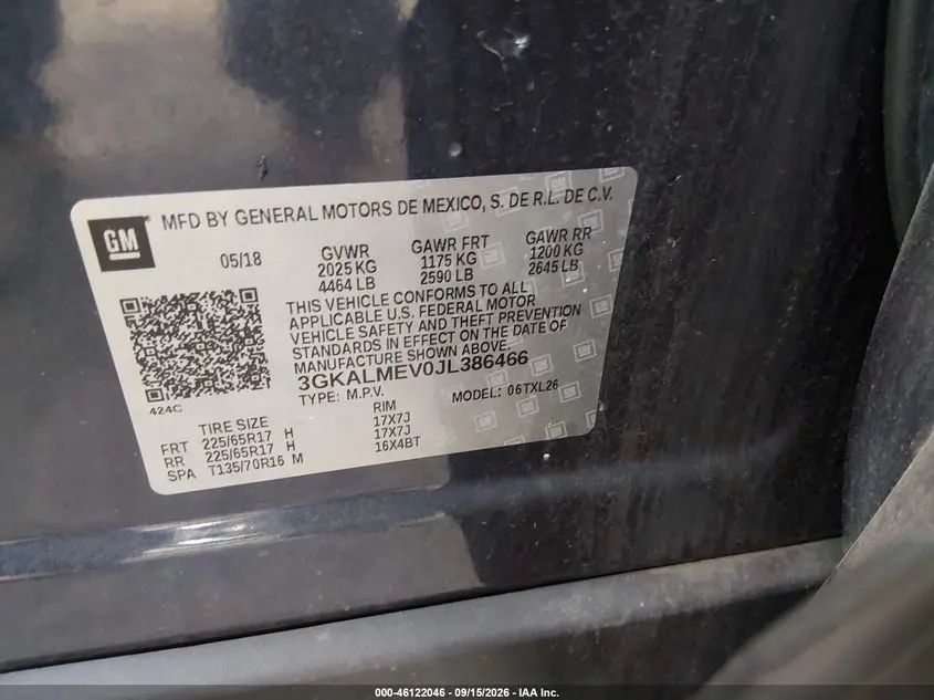 2018 GMC TERRAIN SLE