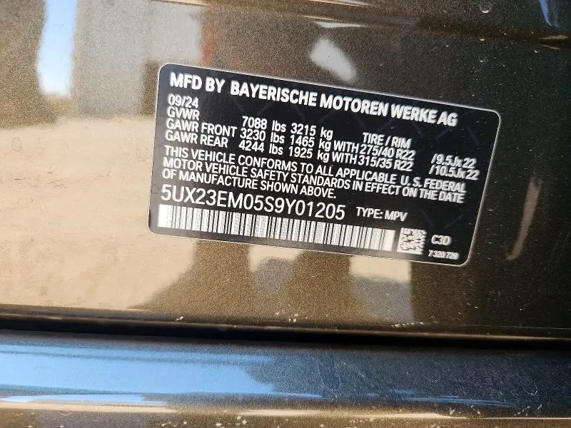 2025 BMW X7 XDRIVE40I  