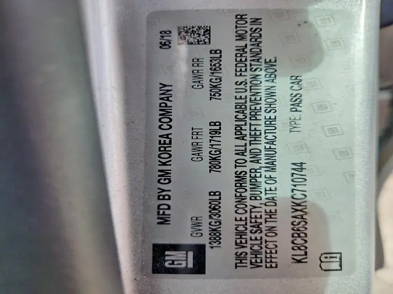 2019 CHEVROLET SPARK LS  