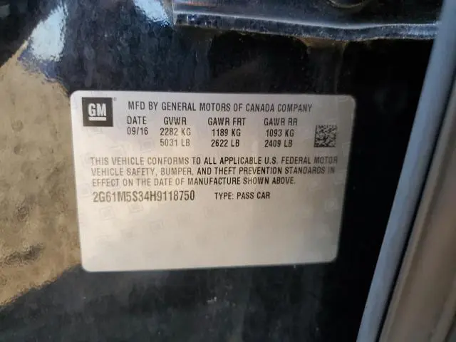 2017 CADILLAC XTS LUXURY  