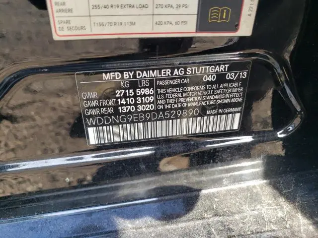 2013 MERCEDES-BENZ S 550 4MATIC  