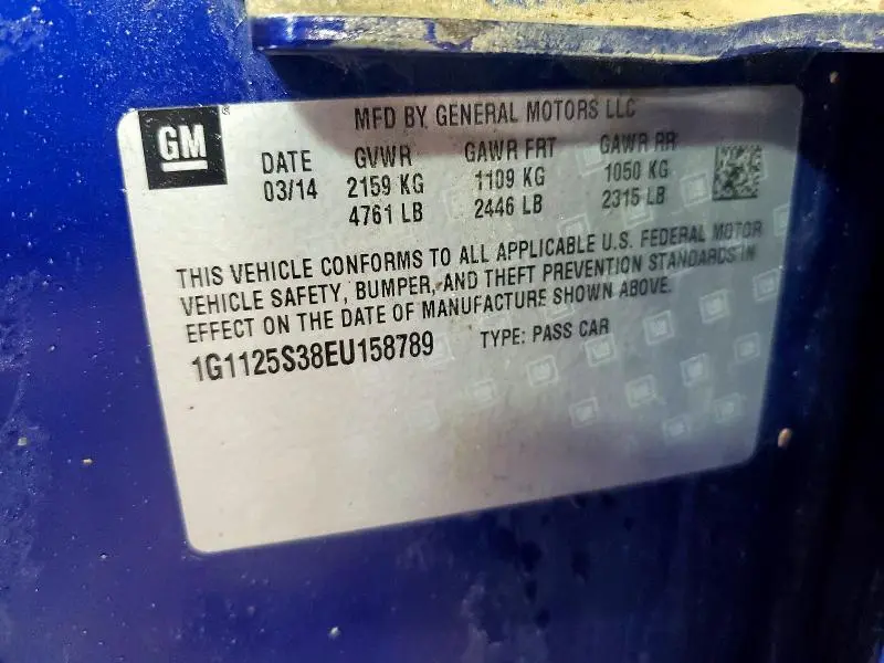 2014 CHEVROLET IMPALA LT  