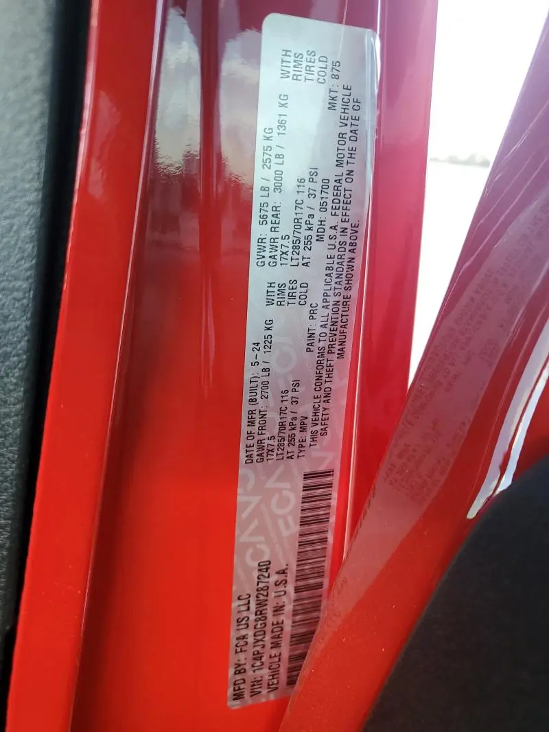 2024 JEEP WRANGLER SPORT  