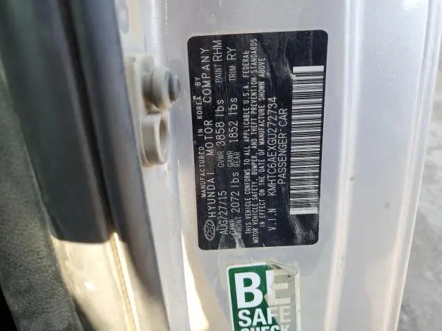 2016 HYUNDAI VELOSTER TURBO  