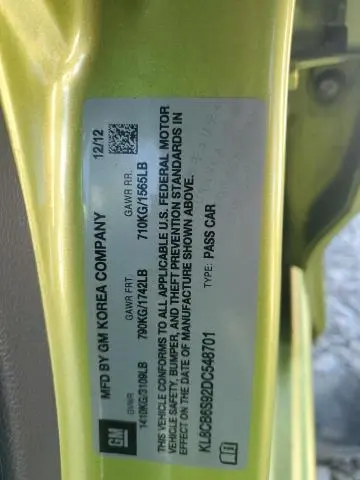 2013 CHEVROLET SPARK LS  