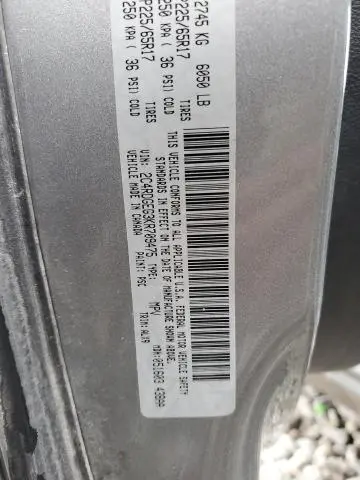 2019 DODGE GRAND CARAVAN GT  