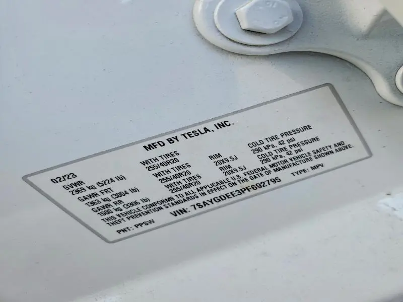 2023 TESLA MODEL Y   