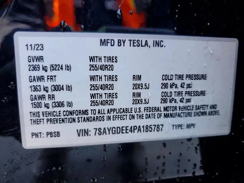 2023 TESLA MODEL Y   
