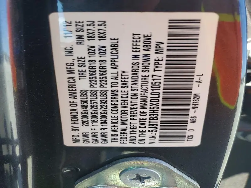 2013 ACURA RDX TECHNOLOGY  