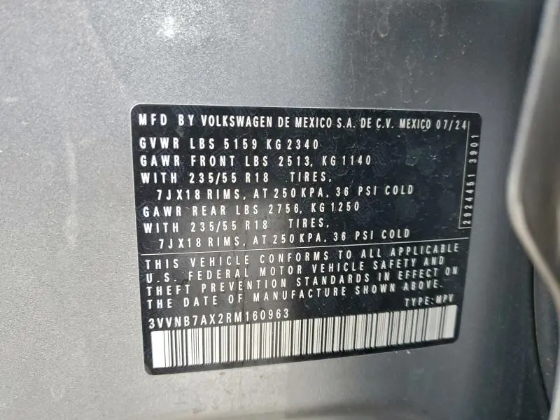 2024 VOLKSWAGEN TIGUAN SE  