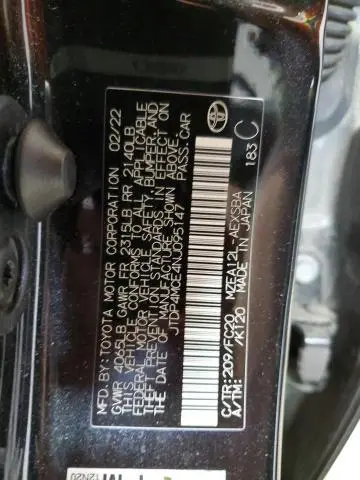 2022 TOYOTA COROLLA SE  