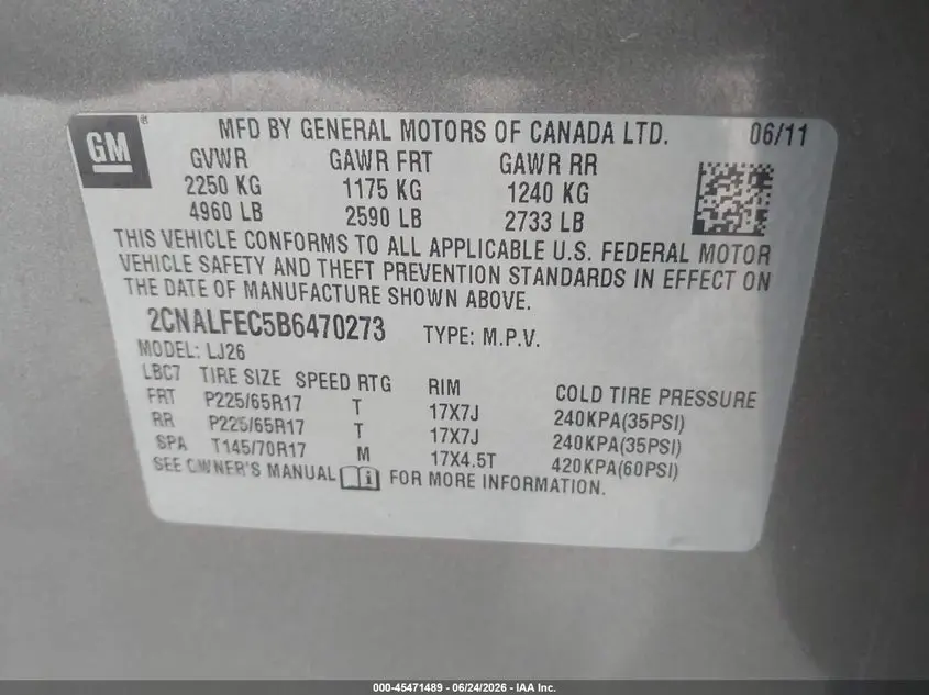 2011 CHEVROLET EQUINOX LTZ
