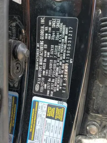 2011 KIA SORENTO EX  
