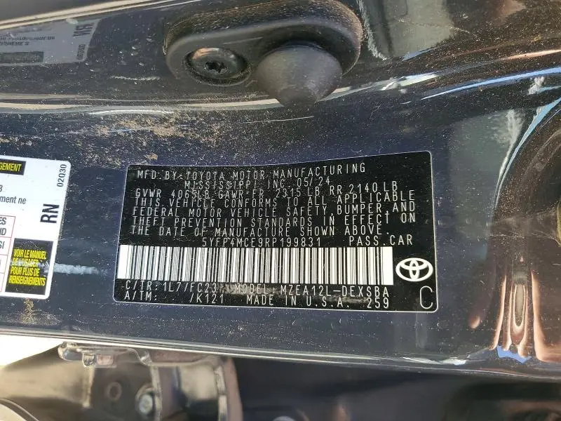 2024 TOYOTA COROLLA SE  