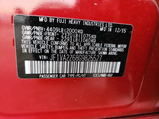 2016 SUBARU WRX STI LIMITED  