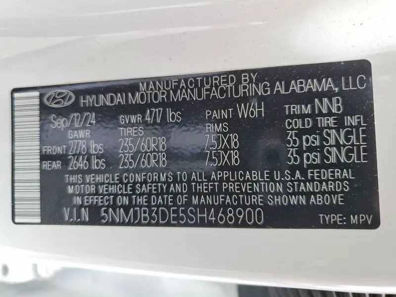 2025 HYUNDAI TUCSON SEL  