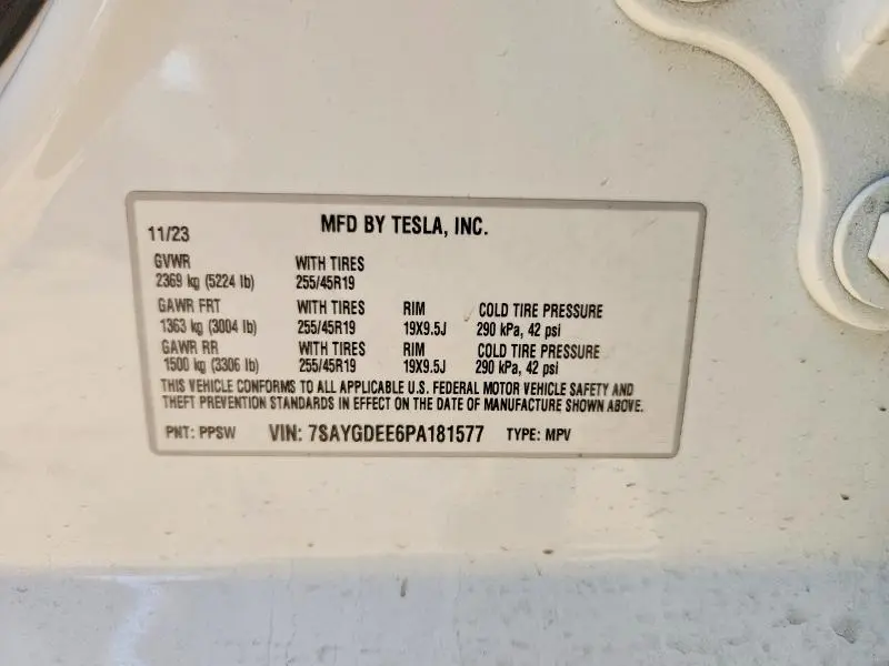 2023 TESLA MODEL Y   