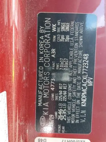 2020 KIA SPORTAGE LX  