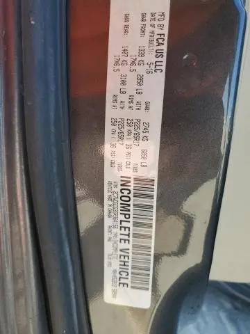 2016 DODGE GRAND CARAVAN SXT  