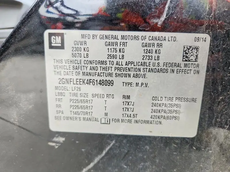 2015 CHEVROLET EQUINOX LS  