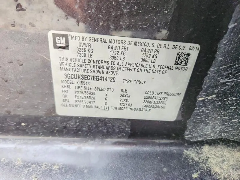 2014 CHEVROLET SILVERADO K1500 LTZ  