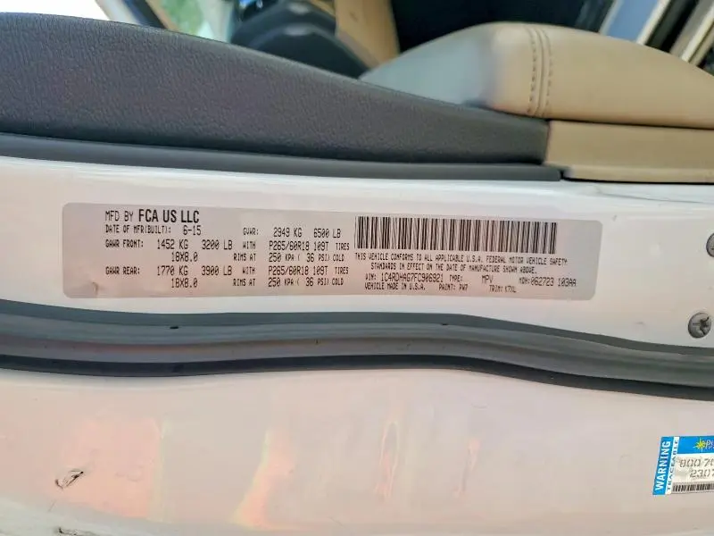 2015 DODGE DURANGO SXT  