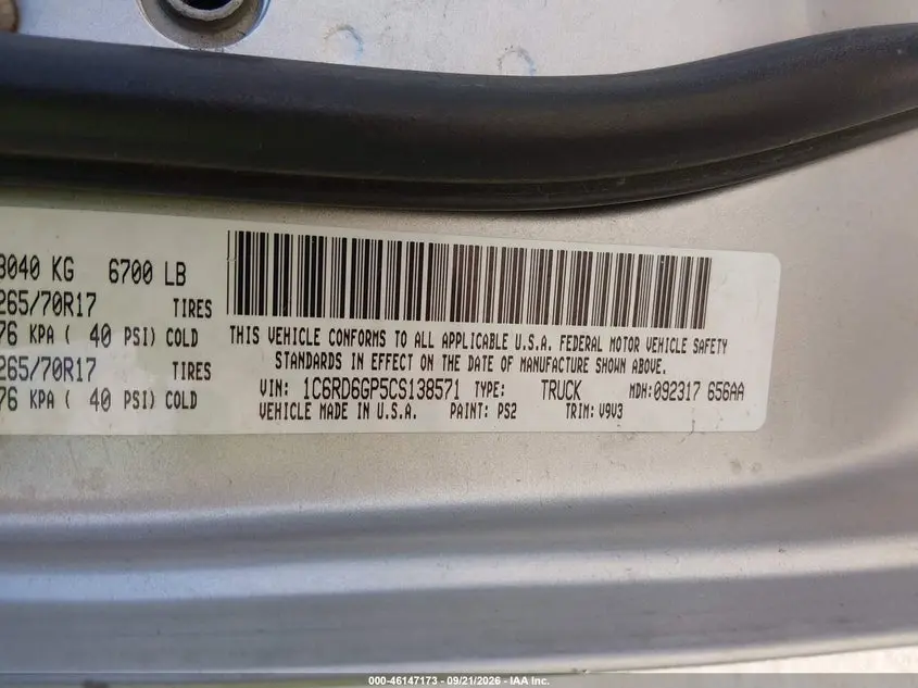 2012 RAM 1500 SLT
