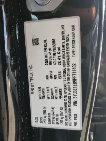 2023 TESLA MODEL 3   