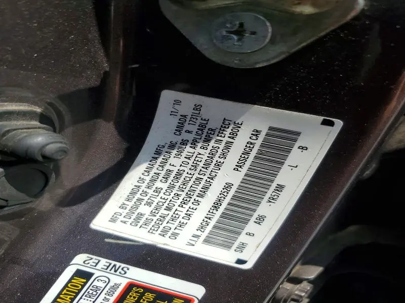 2011 HONDA CIVIC LX  
