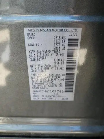 2022 NISSAN MURANO SL  