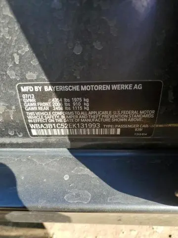 2014 BMW 320 I
