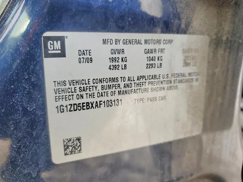 2010 CHEVROLET MALIBU 2LT  