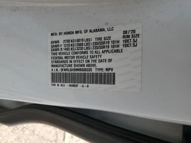 2021 HONDA ODYSSEY ELITE  