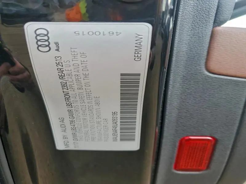 2018 AUDI A4 PREMIUM PLUS  