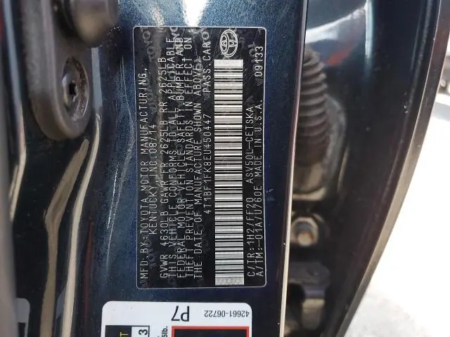 2014 TOYOTA CAMRY L  
