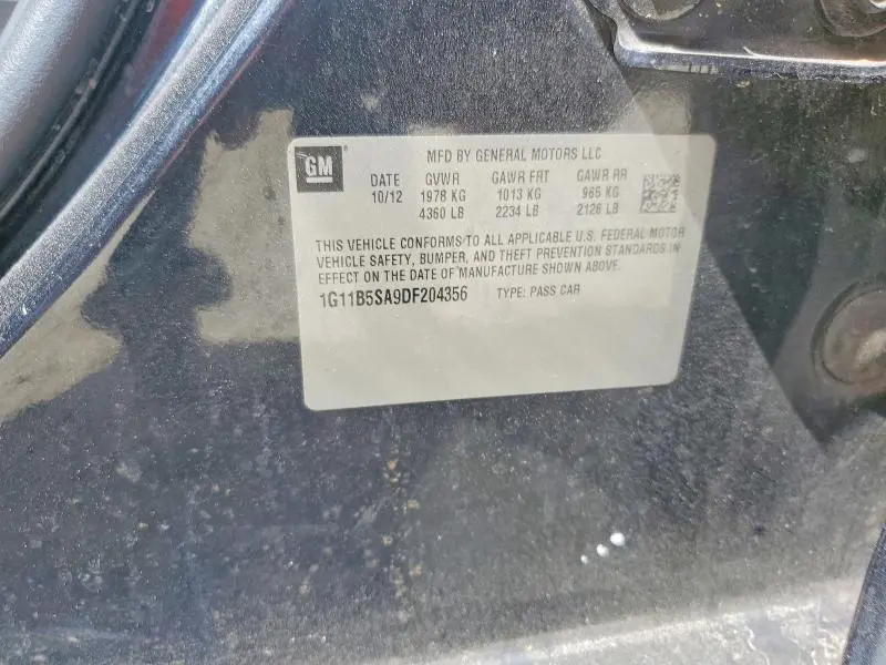 2013 CHEVROLET MALIBU LS  