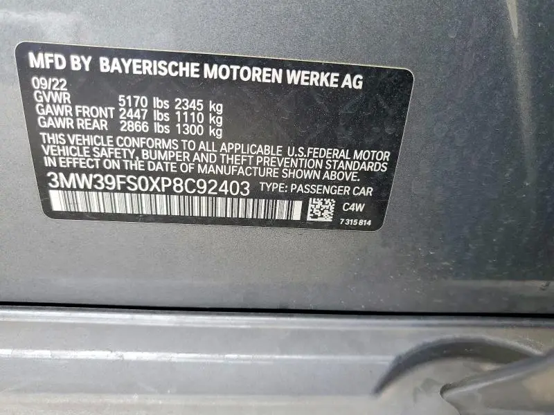 2023 BMW 330XE   