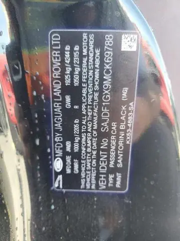 2021 JAGUAR F-TYPE FIRST EDITION