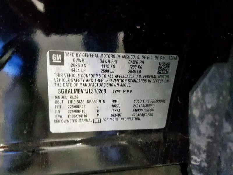 2018 GMC TERRAIN SLE  