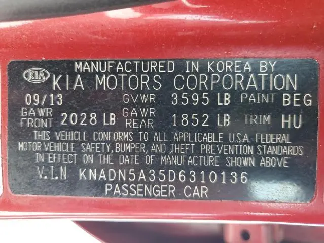 2013 KIA RIO EX