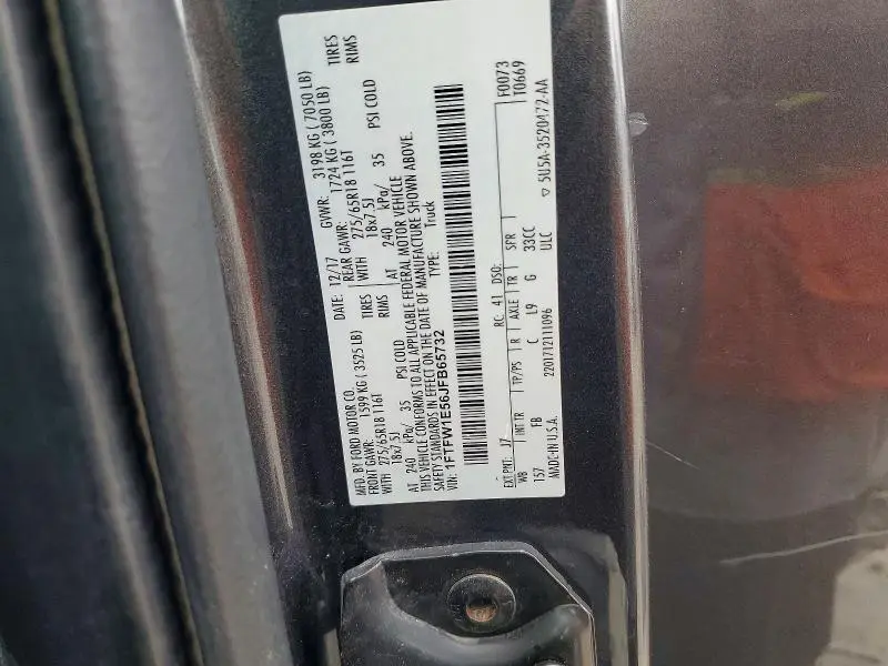 2018 FORD F150 SUPERCREW  