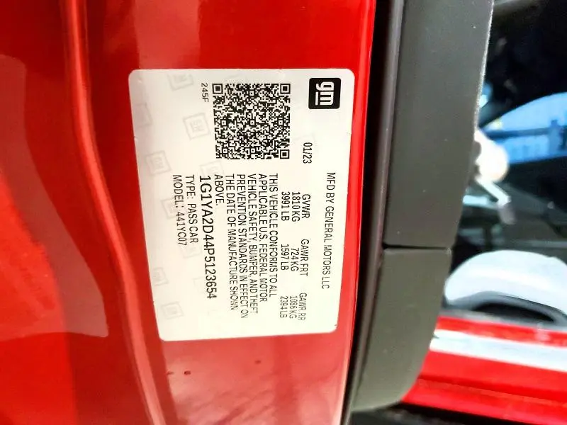 2023 CHEVROLET CORVETTE STINGRAY 1LT  