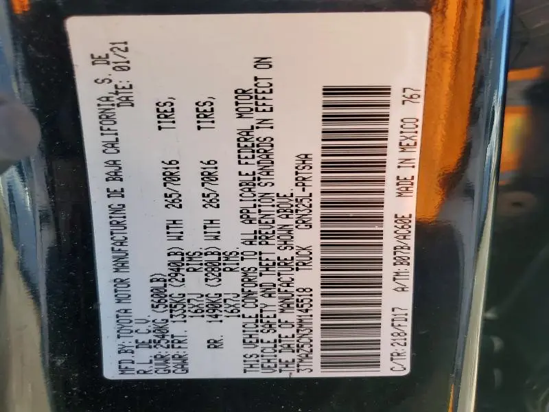 2021 TOYOTA TACOMA DOUBLE CAB  