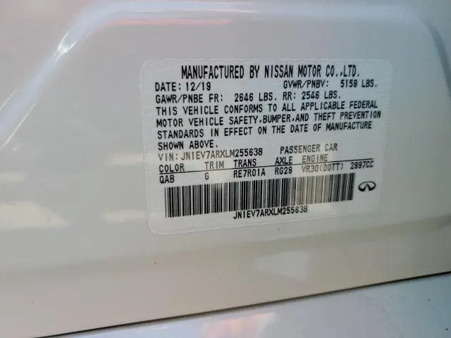 2020 INFINITI Q50 PURE  