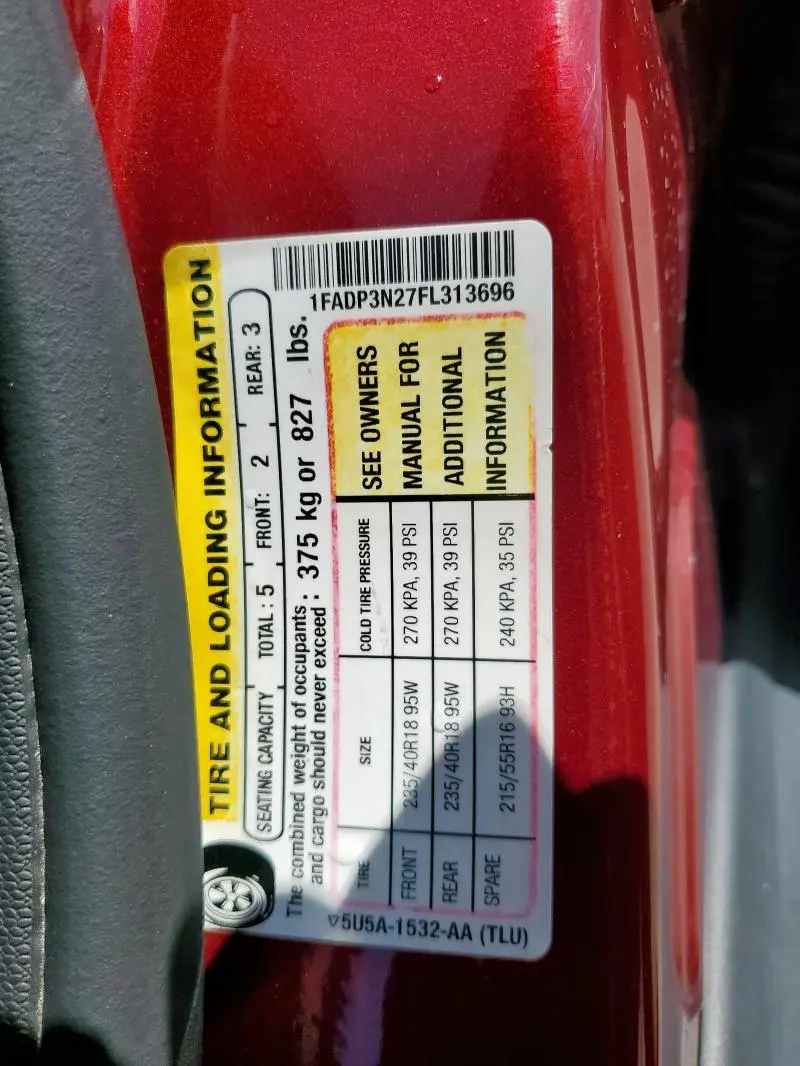 2015 FORD FOCUS TITANIUM  