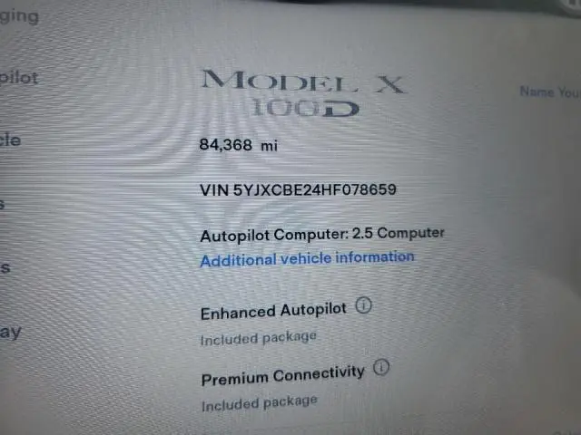 2017 TESLA MODEL X   