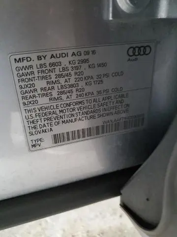 2017 AUDI Q7 PREMIUM PLUS  