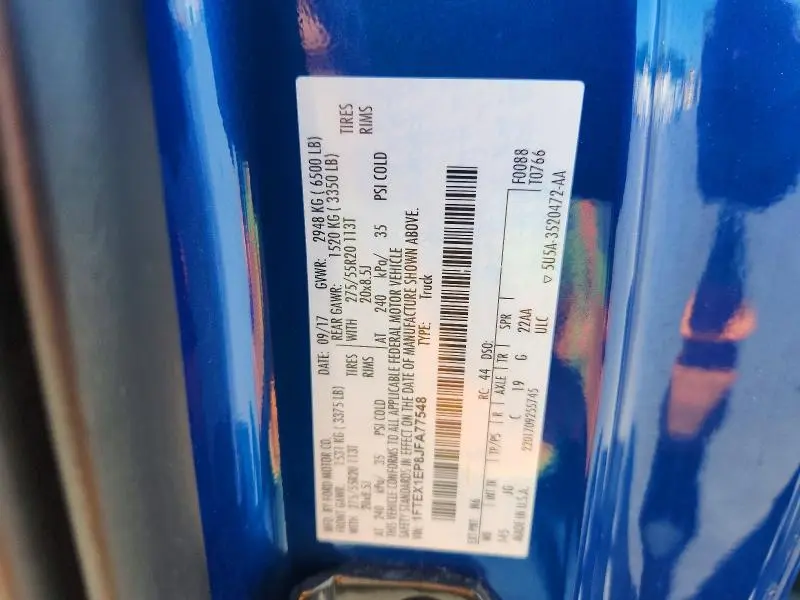 2018 FORD F150 SUPER CAB  