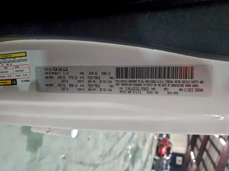 2016 JEEP WRANGLER UNLIMITED SPORT  